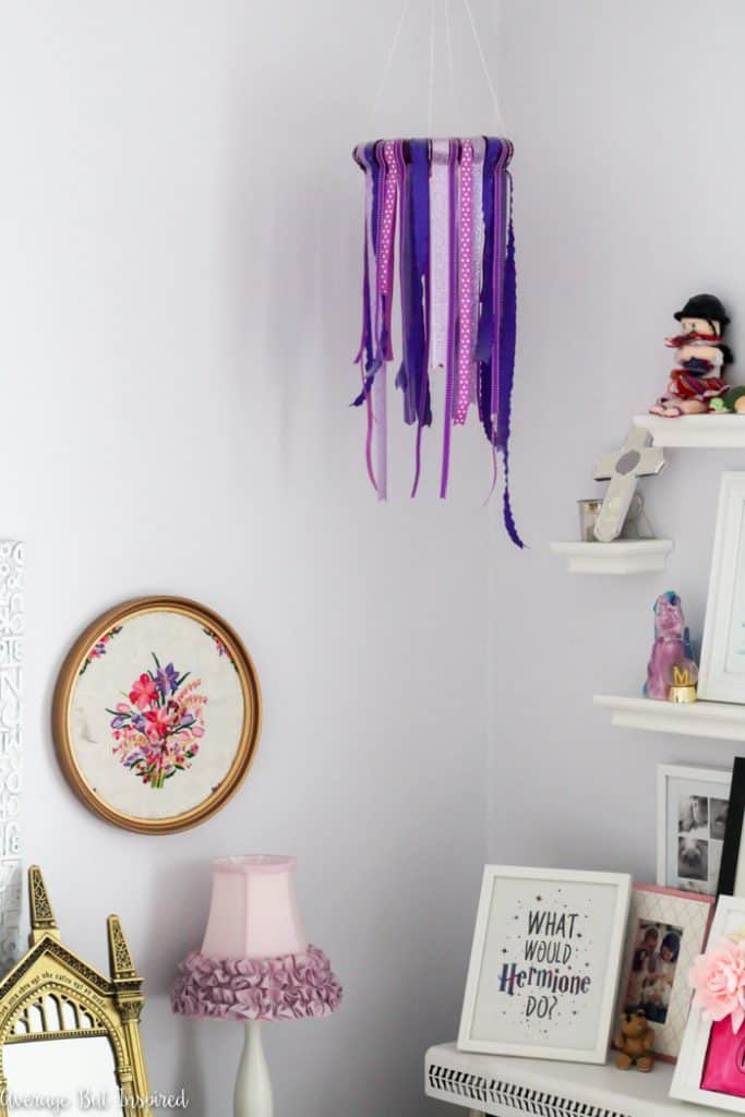 DIY Ribbon Chandelier