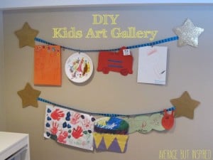 Make a DIY Display for Your Kids' Schoolwork and Art Projects