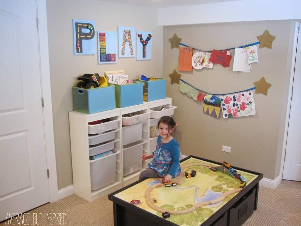 PLAY art is easy to make using toys and craft supplies from a dollar store!