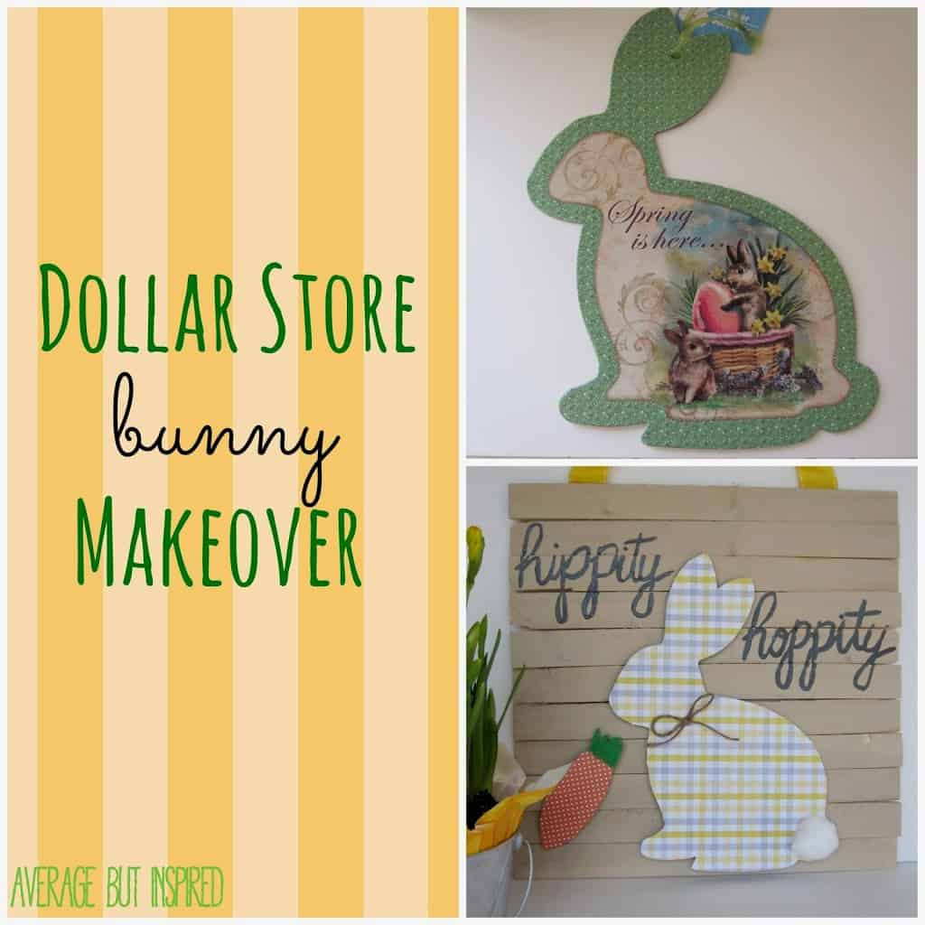 Turn a dollar store Easter decoration into an adorable piece of decor for your spring home! Get the full tutorial at averageinspired.com.