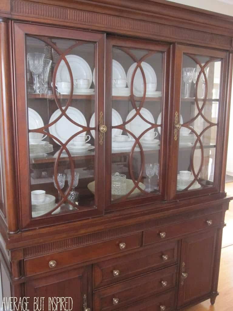 Tips On How To Arrange A China Cabinet Average But Inspired