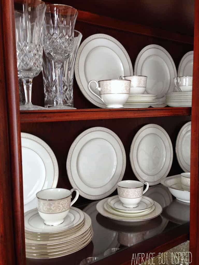 Tips On How To Arrange A China Cabinet Average But Inspired