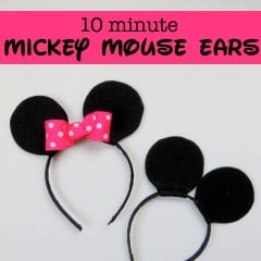 How To Make Diy Mickey Or Minnie Mouse Ears