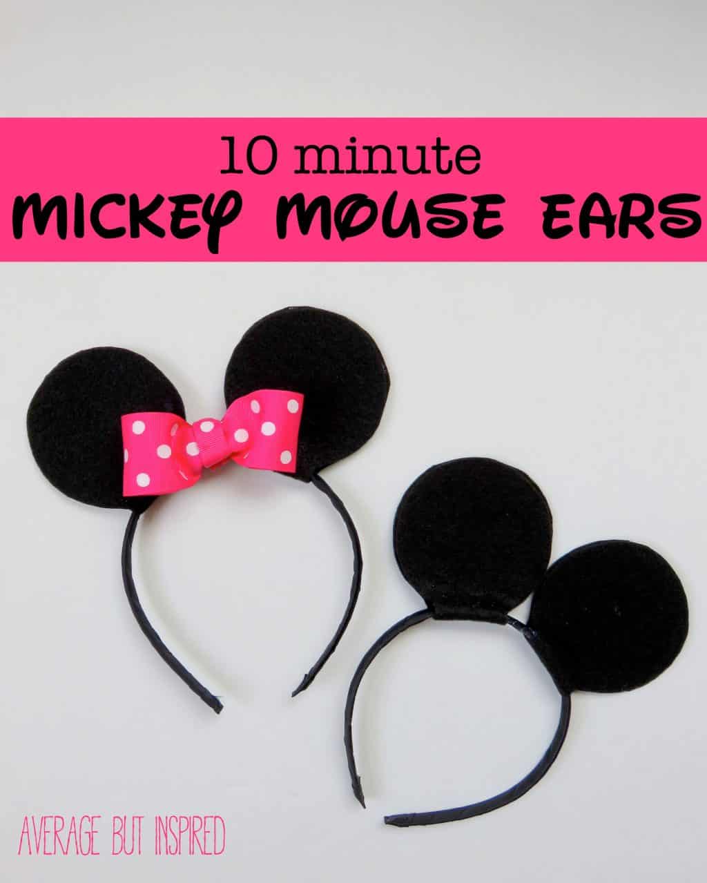 How to Make Your Own Mickey or Minnie Mouse Ears