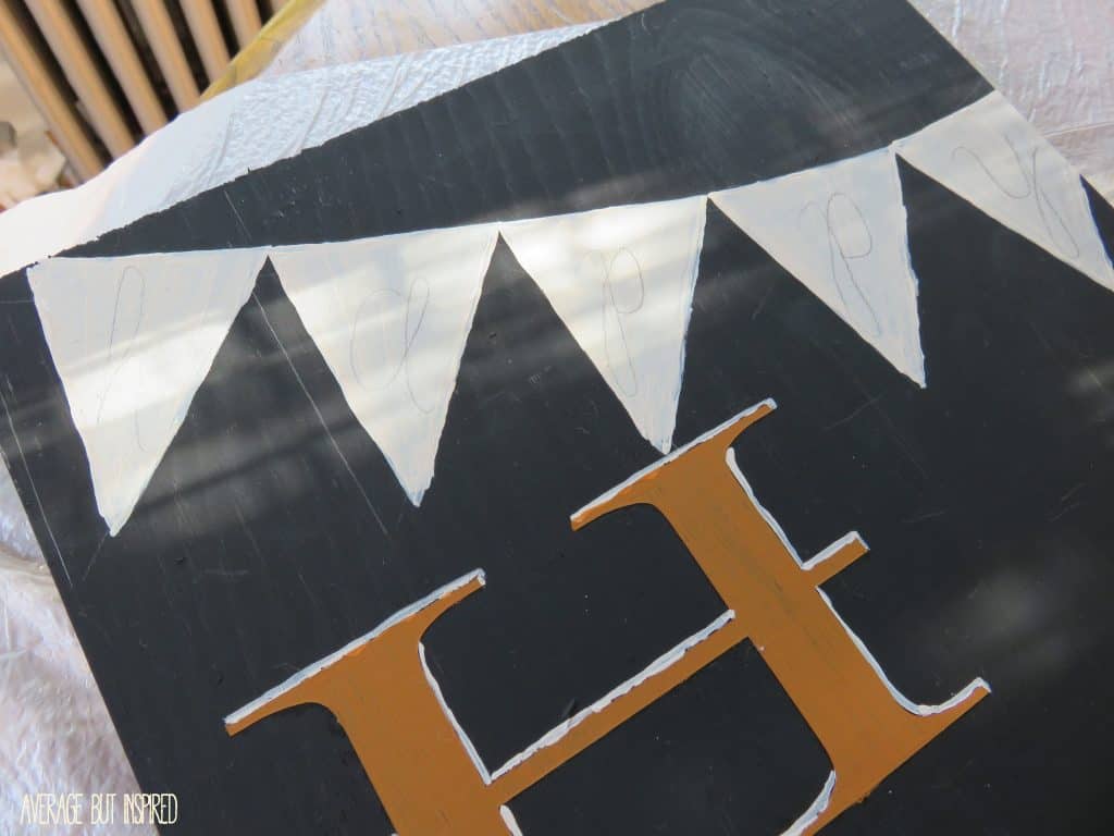 Pumpkin - banner lettering