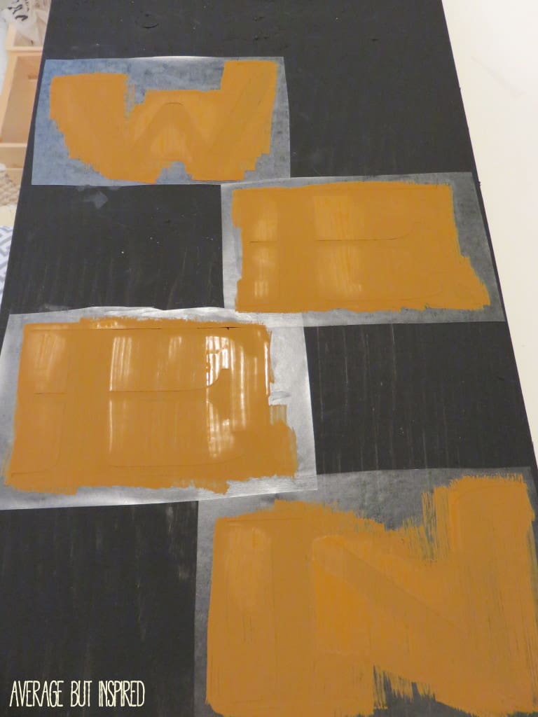 Pumpkin - paint drying