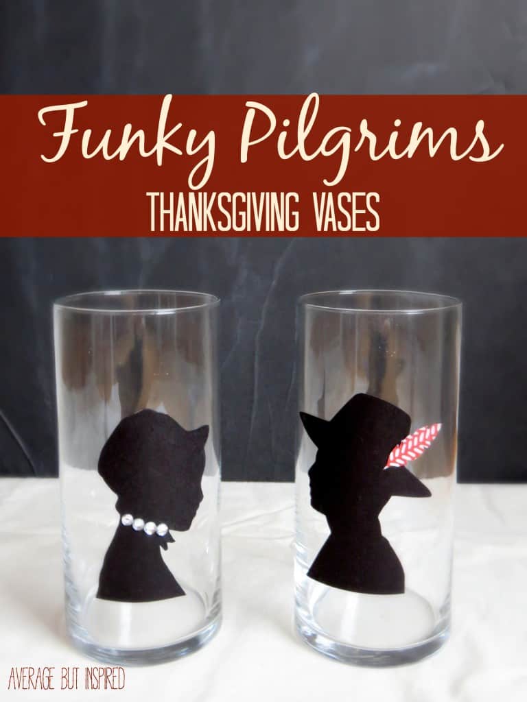 FUnky Pilgrims Vases for Thanksgiving