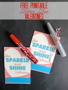 Free Printable Valentine Cards - You Sparkle and Shine Valentine!
