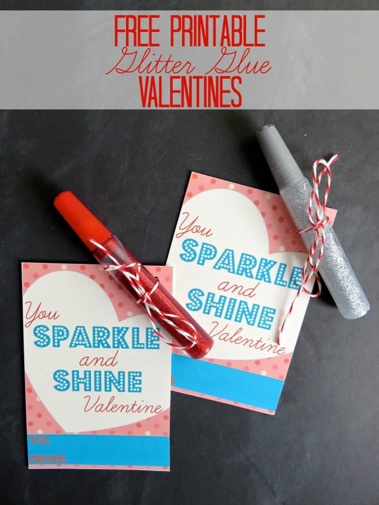 Free Printable Valentine Cards You Sparkle And Shine Valentine