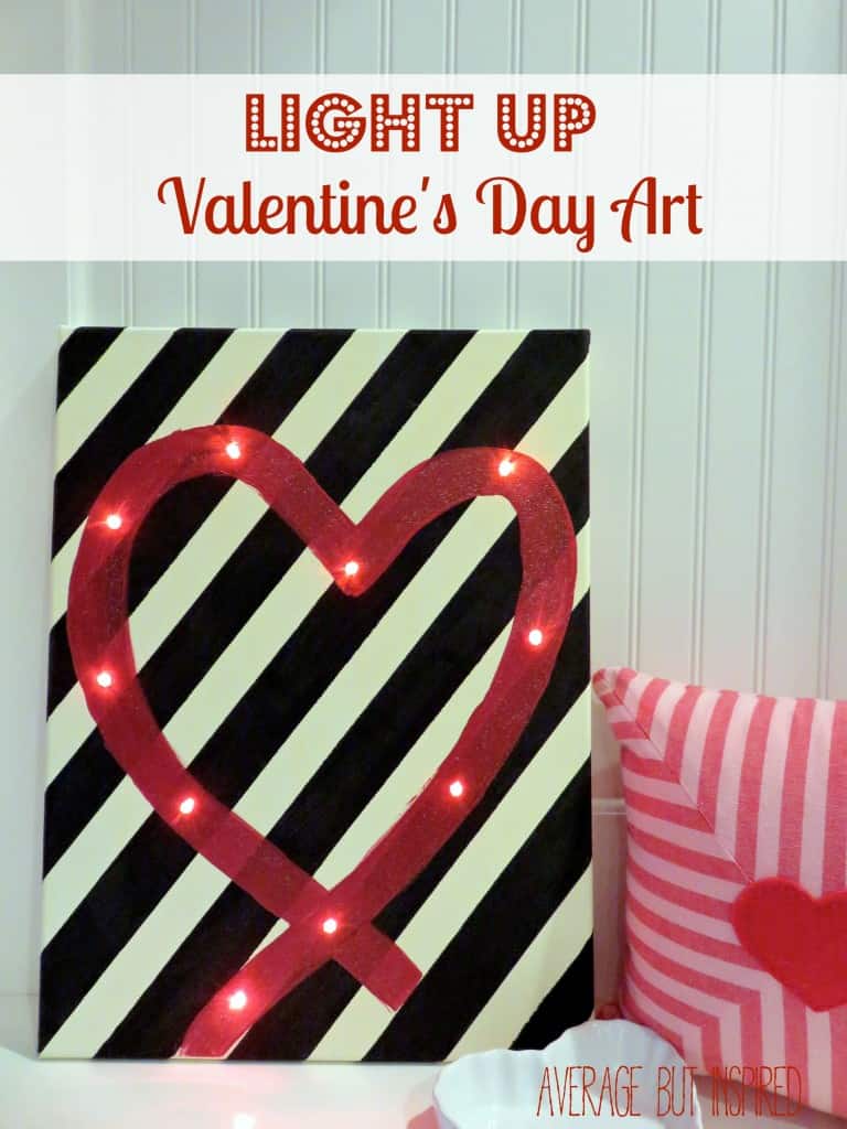 Learn how to make your own fun Valentine's Day art with this easy tutorial!
