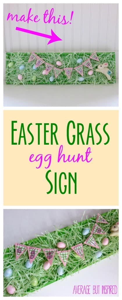 20 Minute Easter Grass Egg Hunt Sign Average But Inspired