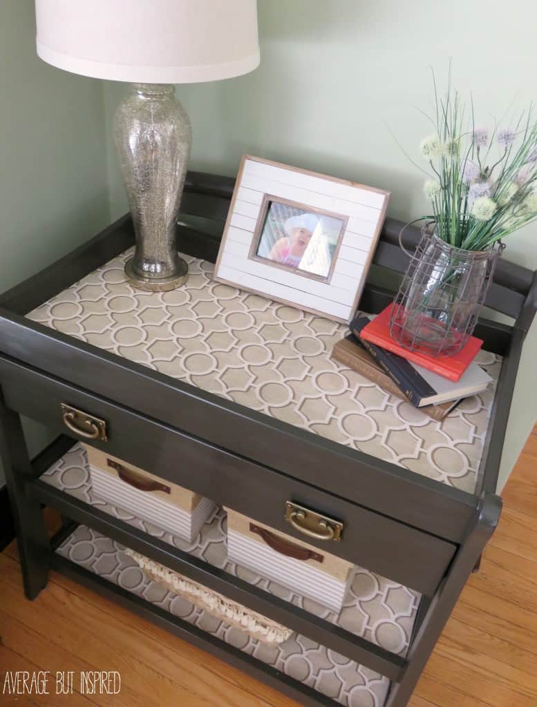 Adding Detail To Furniture With Washi Tape - Canary Street Crafts