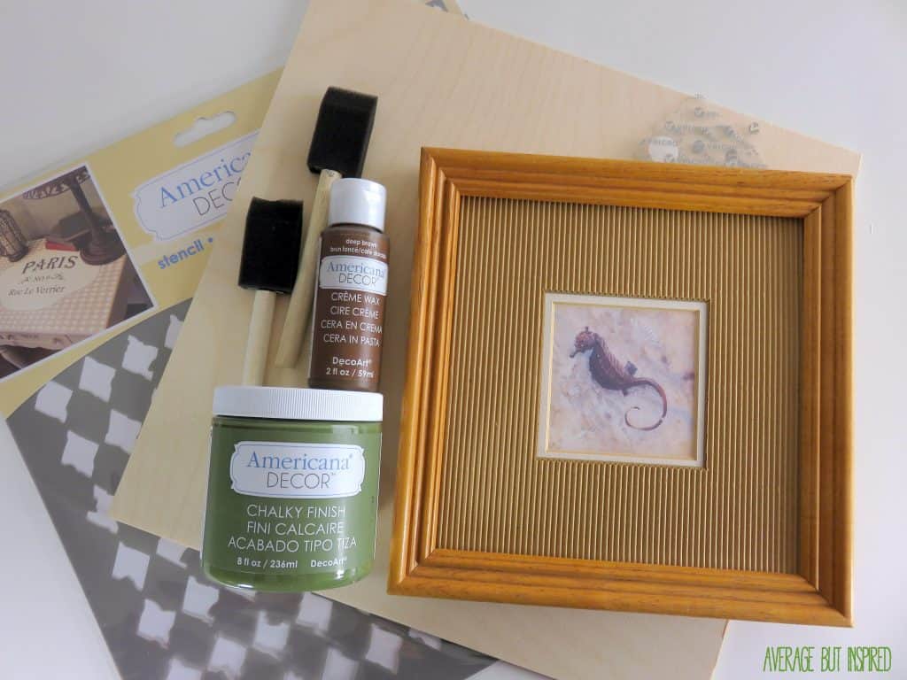 Update a thrift shop picture frame with paint and plywood! Learn how to make a boutique-style picture frame with this simple tutorial.