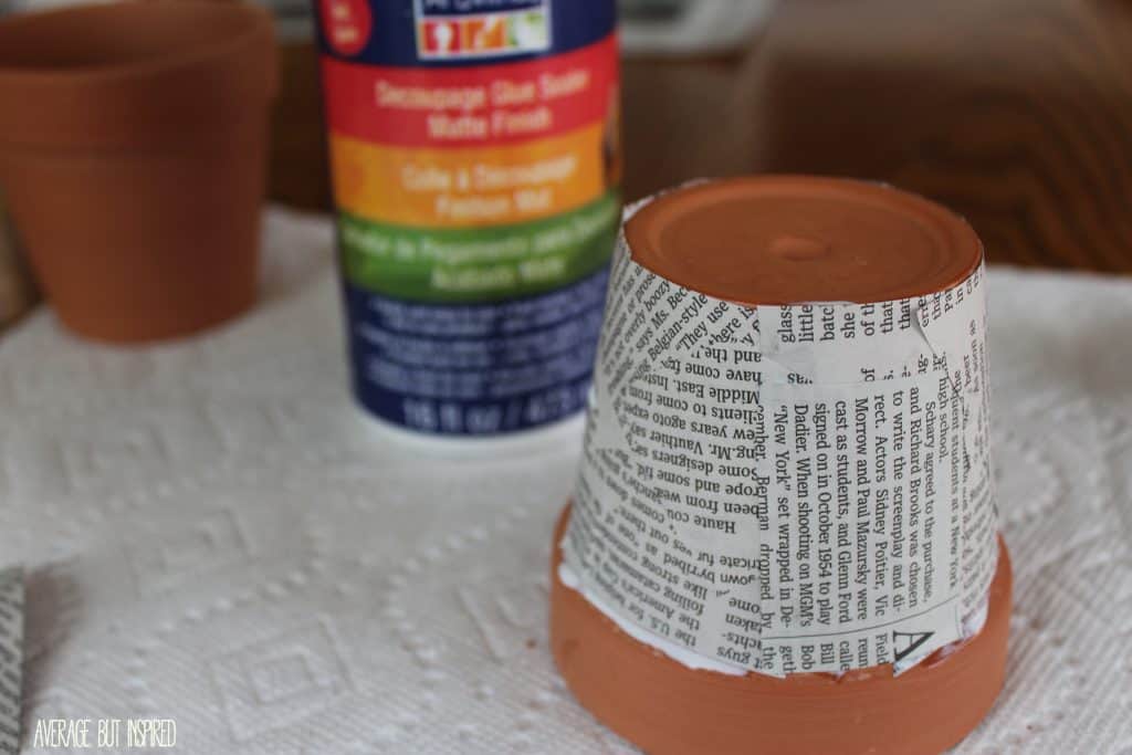 These little newspaper pots are so charming! They make a cute gift, too!