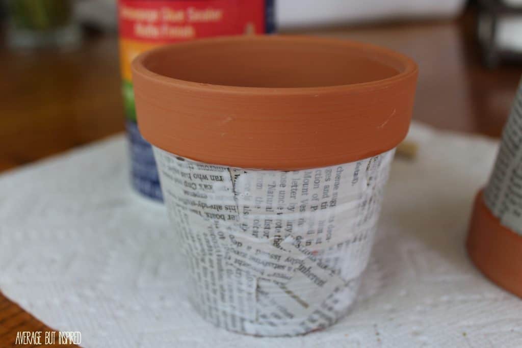 These little newspaper pots are so charming! They make a cute gift, too!