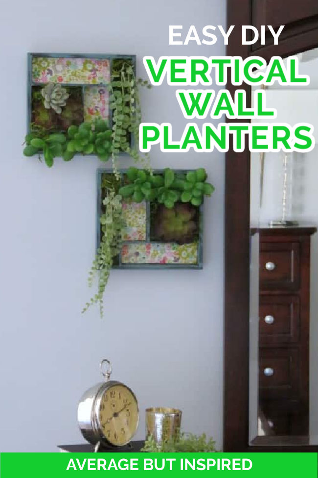 It's super easy to make a DIY Vertical Wall Planter! With upcycled materials or new, you can create an indoor wall planter easily.