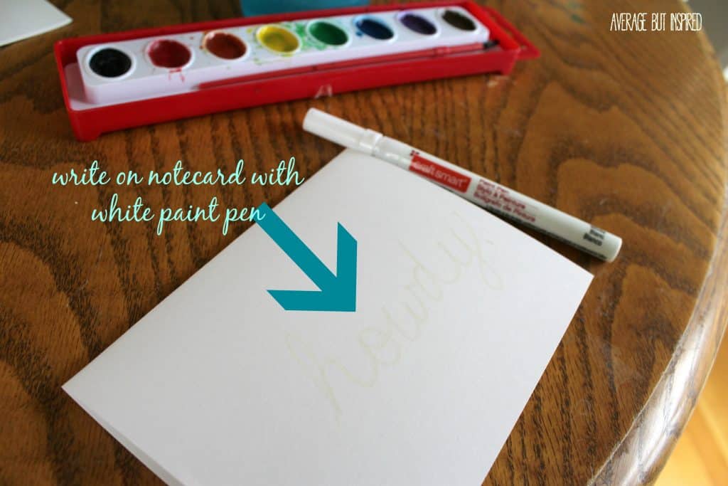 Grab your kiddos' watercolor set and make your own SUPER EASY DIY Watercolor Notecard set in just five minutes! This may be the easiest craft project you ever attempt!
