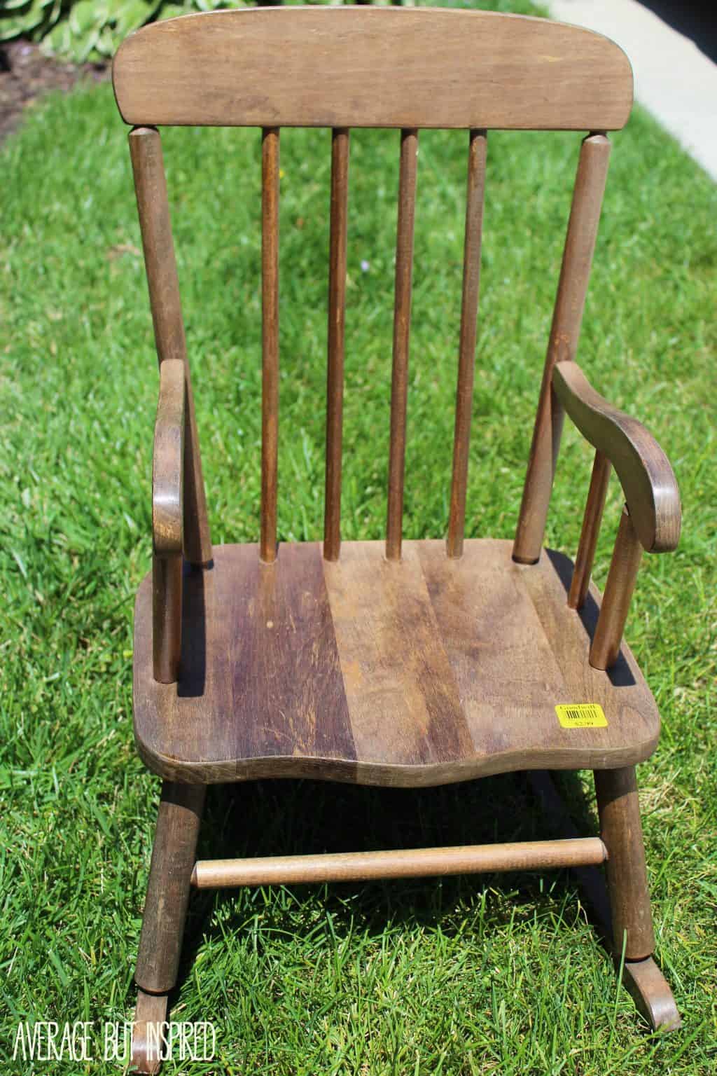 childs rocking chair with name