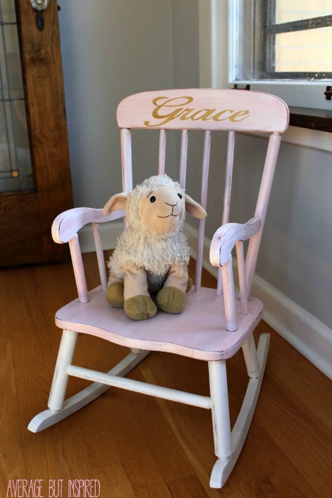 Pretty Painted Rocking Chair A Beautiful Baby Gift