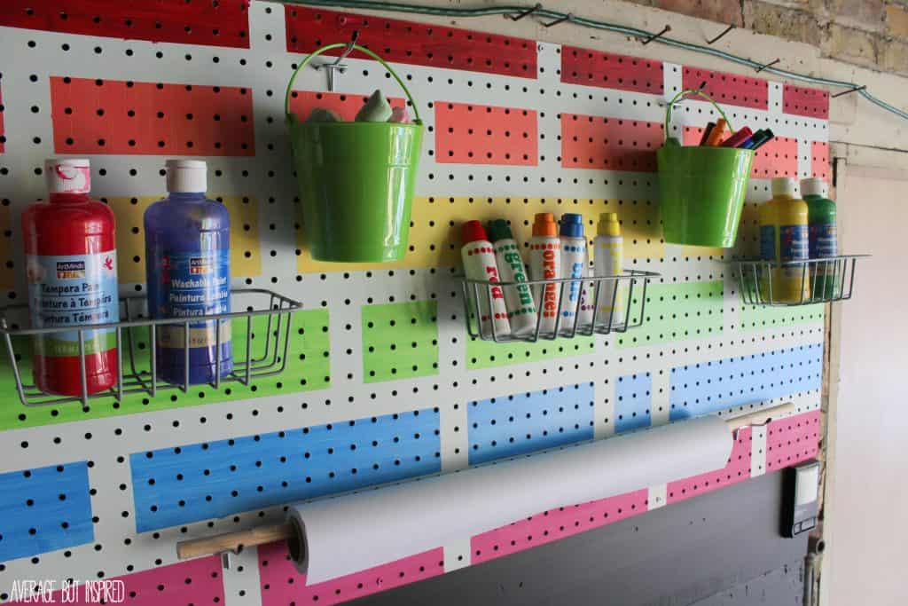 Arts and Crafts Painting Station Photo Contest Winner - Wall Control  Pegboard Organizers - Wall Control