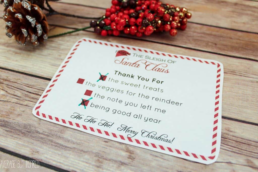 Kids will LOVE receiving a note from the big man himself on his custom stationery! Download this free set of Santa's Stationery and print at home! Write a special note on the letterhead or check the right boxes on the thank you note. It will be a great memory maker!