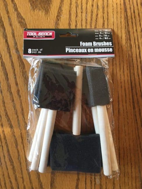 Foam paint brushes from Dollar Tree are a great craft supply to have on-hand.