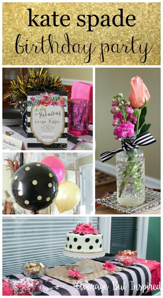 A Kate Spade Inspired Birthday Party - Average But Inspired