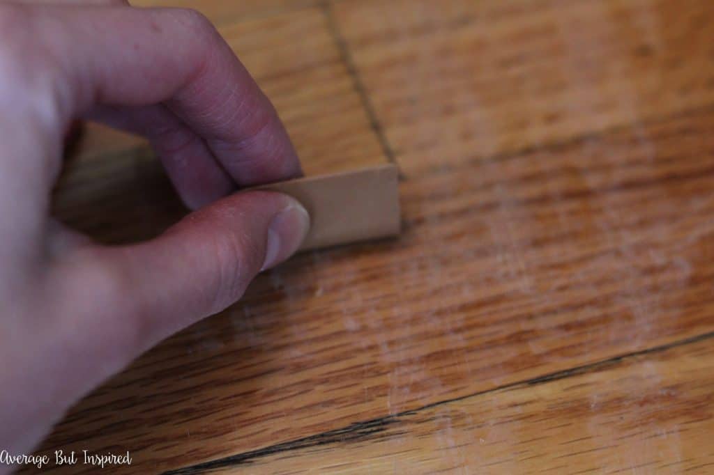 Fix wood floor scratches with a SHARPIE!! 