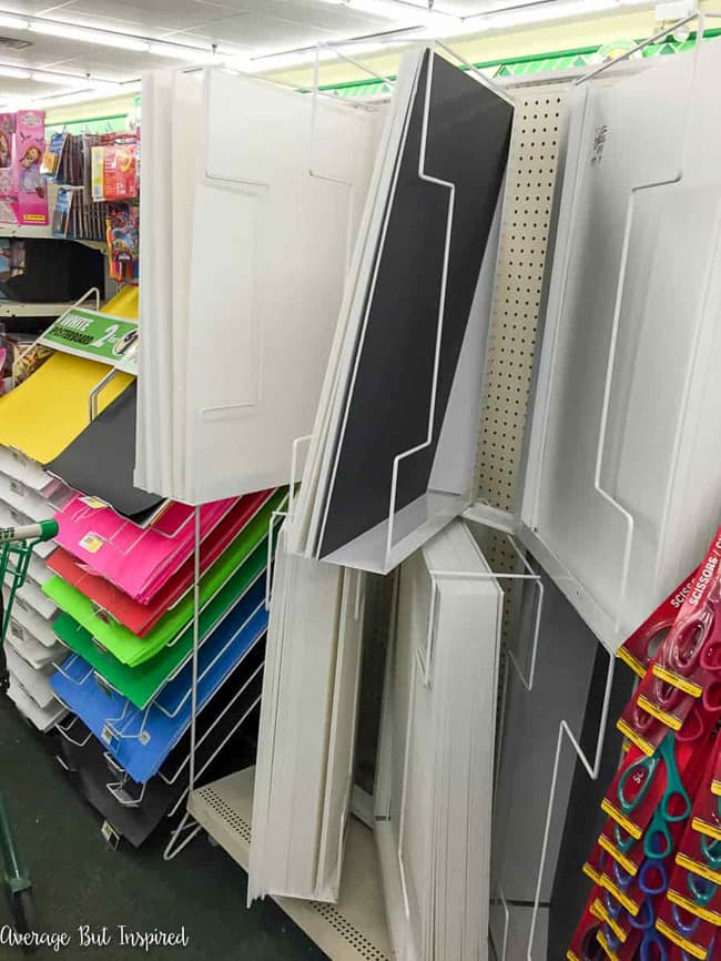 Dollar Tree sells foam board for much less than other stores. Foam board is one of the ten best Dollar Tree craft supplies.