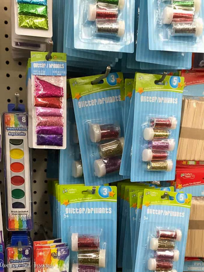 Dollar Tree sells glitter, and it is one of the best Dollar Tree craft supplies.