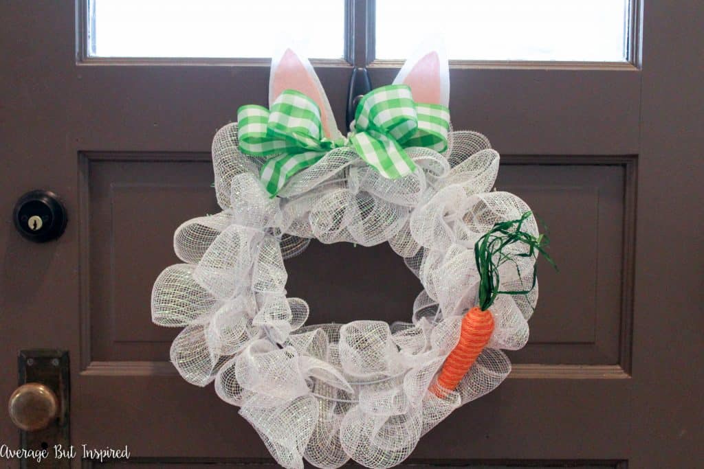 Adorable! This DIY Bunny Wreath is a perfect addition to your Easter decor or spring decor! Plus, a video tutorial makes it easy to make on your own!