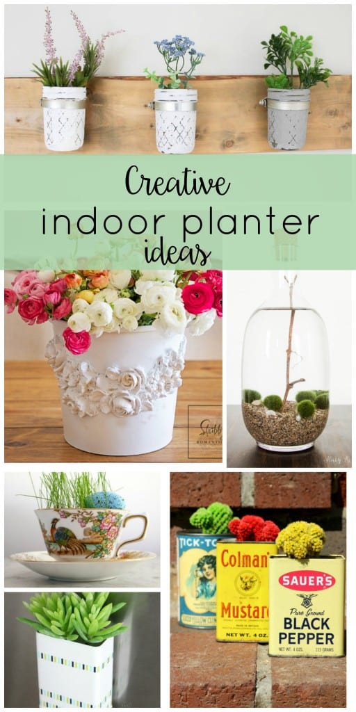 Bring the outdoors in with these creative indoor planter ideas! They're all easy DIY's that will have you feeling spring!