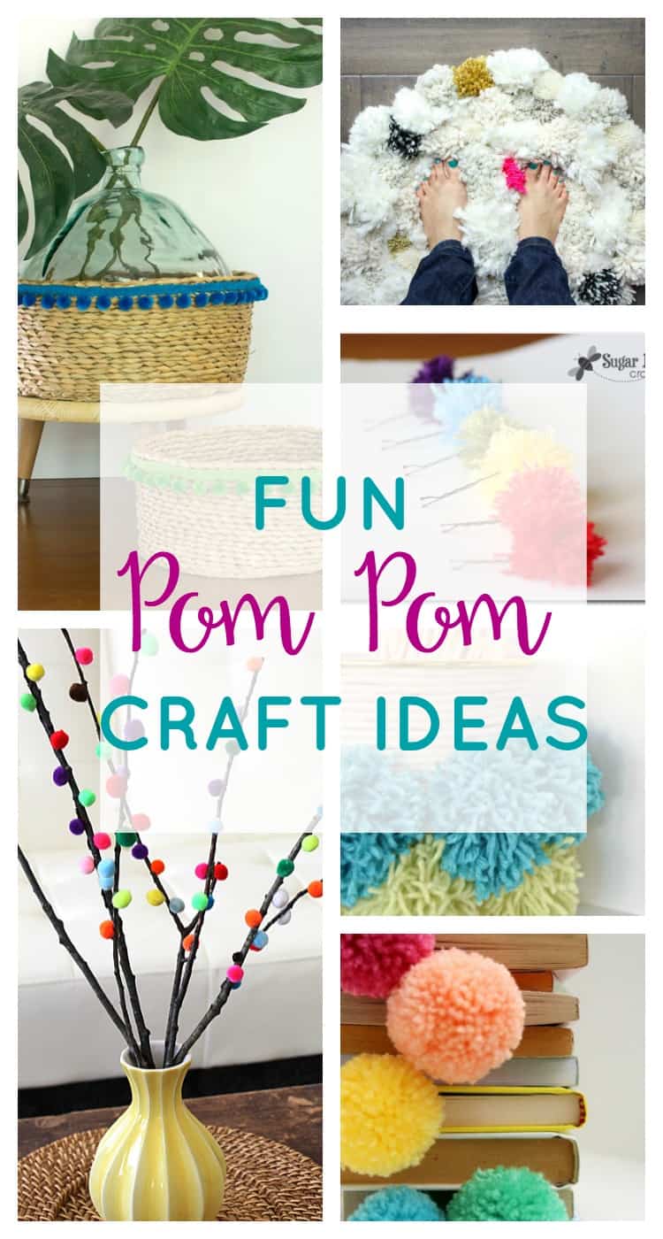 SO fun! Pom Poms are ridiculously easy to make and so adorable! Check out this post for lots of ideas on easy to make pom pom crafts!