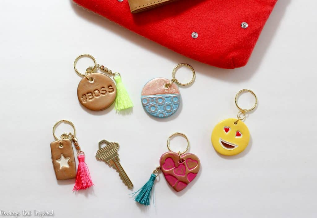 Air dry clay keychains are a super fun and easy project! Get the full supply list and tutorial in this post!