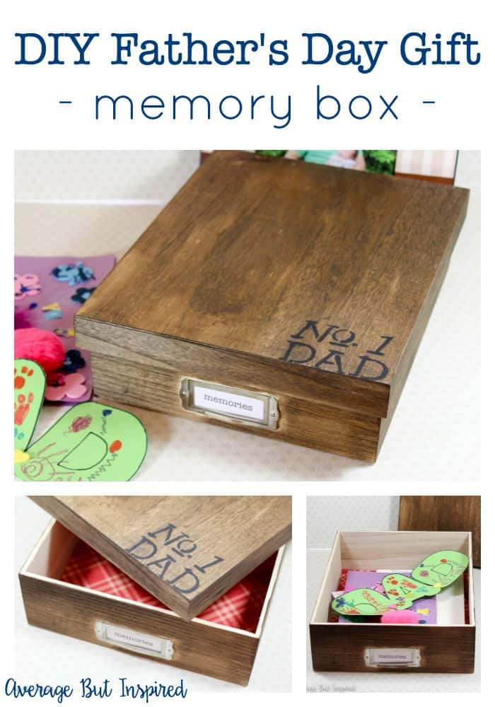 Number One Dad Memory Box {Easy DIY Father's Day Gift}