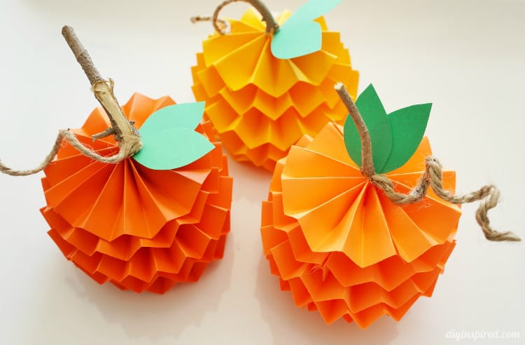 Learn how to make 3d pumpkins with this project from DIY Inspired