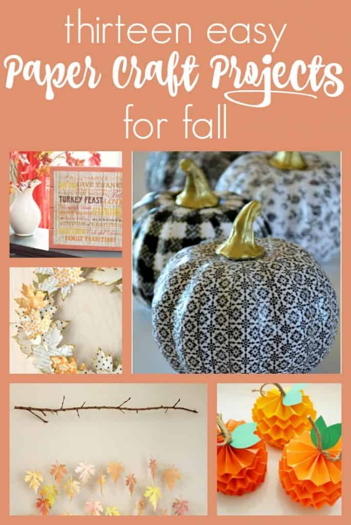Paper Craft Projects for Fall