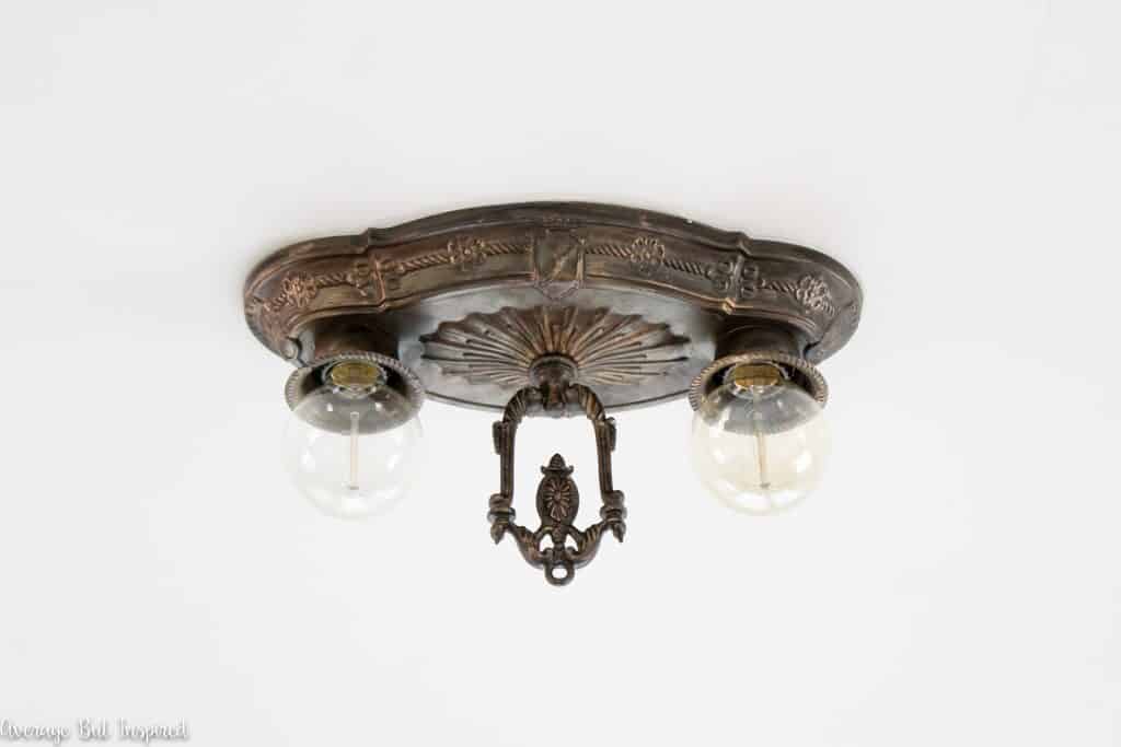 Faux Antique Brass Finish With Paint, Spray Paint Chandelier Bronzer