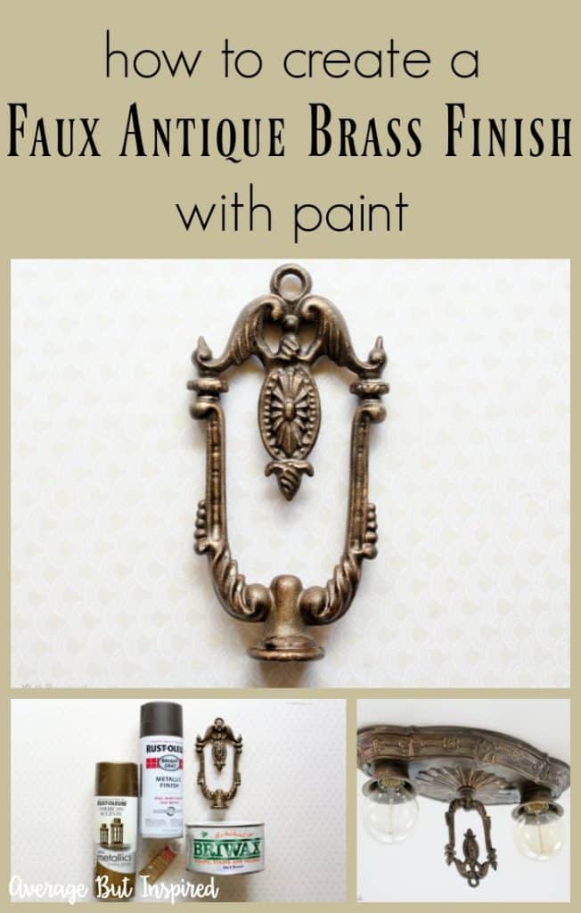 How To Create A Faux Antique Brass Finish With Paint - What Kind Of Paint Can You Use On Brass