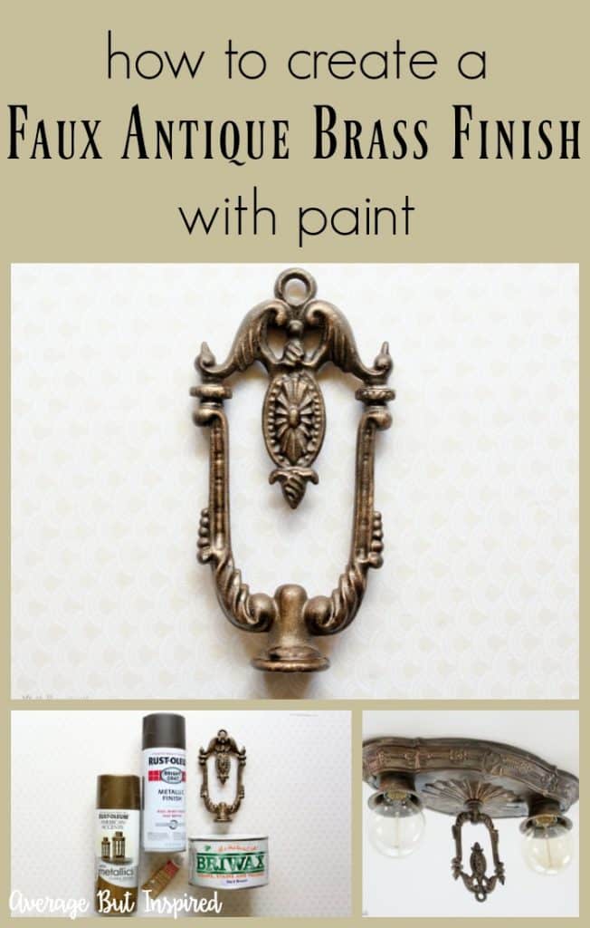 How to Create a Faux Antique Brass Finish With Paint