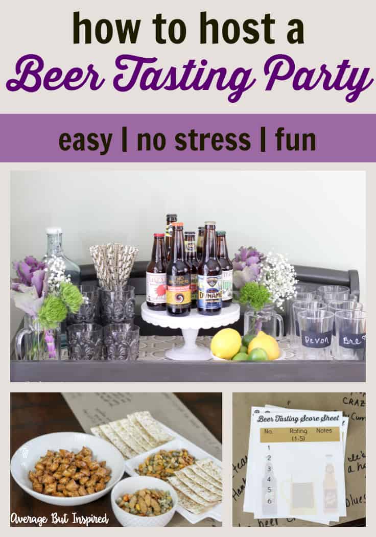 So much fun! Get five tips for hosting a fantastic Beer Tasting Party right in this post! Plus, FREE printable beer tasting score sheets! It's an easy and fun party idea that your friends will love.