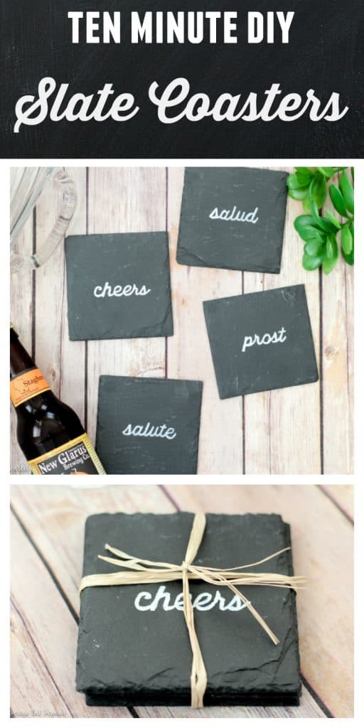 Easy DIY Slate Coasters