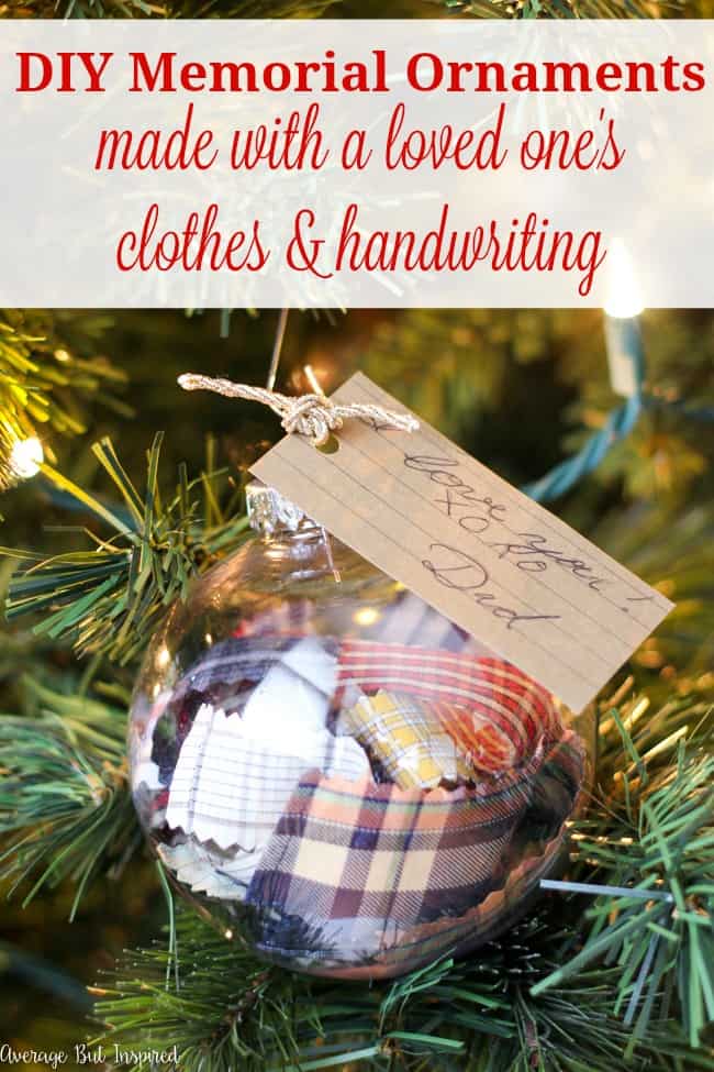 DIY Memorial Ornaments to Remember Loved Ones at Christmas