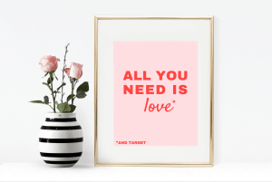 All You Need is Love (and Target) Free Printable