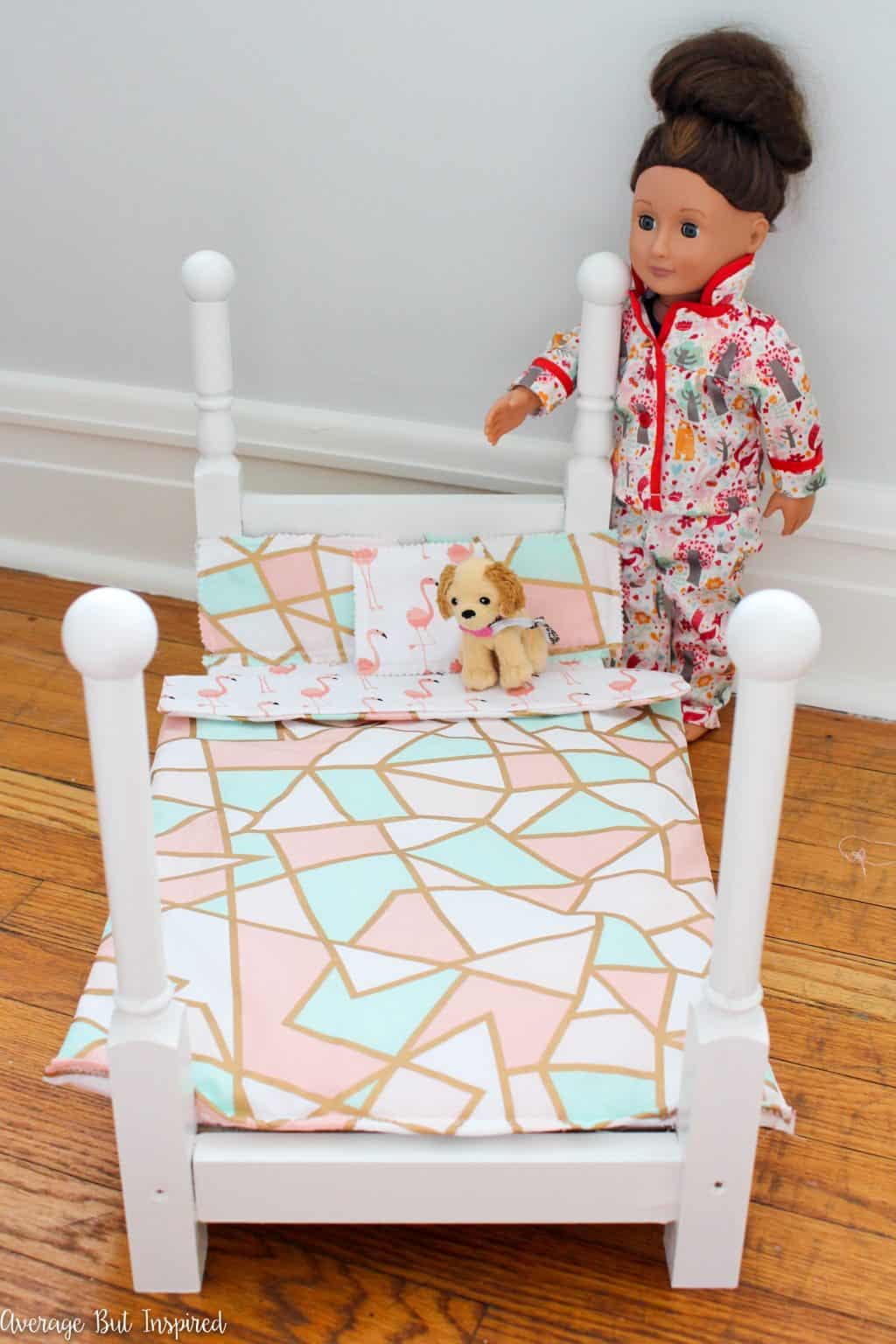 doll bed and highchair set