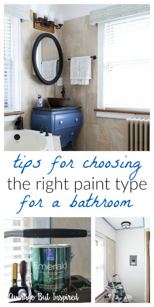 Bathroom Makeover with Mildew Resistant Paint