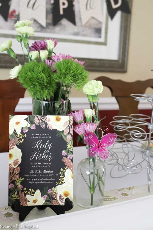 Garden baby shower store centerpieces