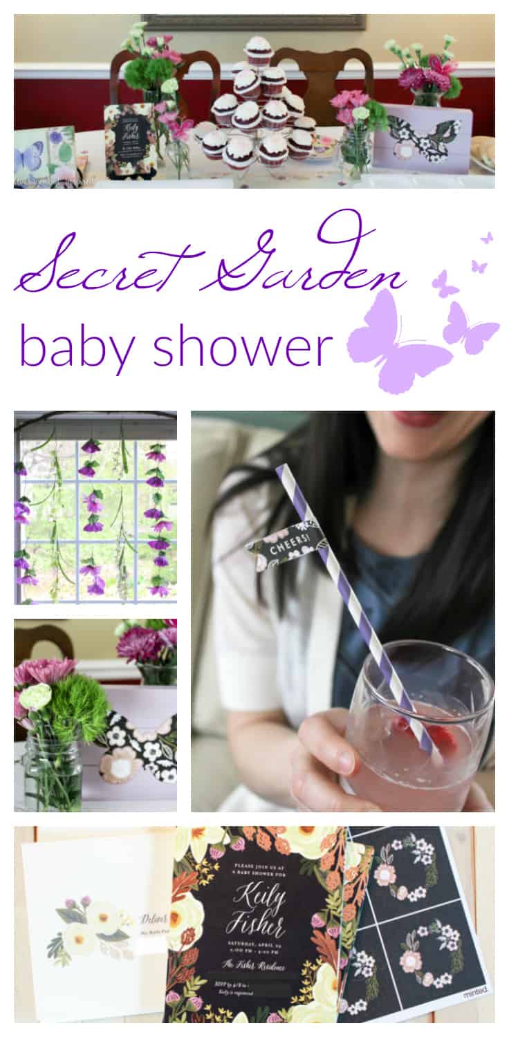 secret garden theme baby shower