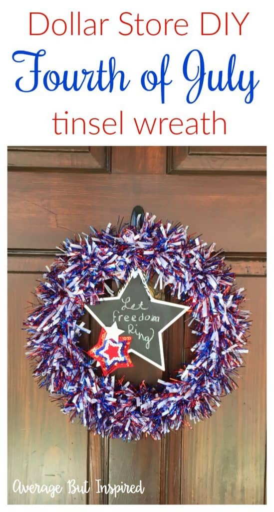 DIY Fourth of July Wreath Made With Dollar Tree Supplies
