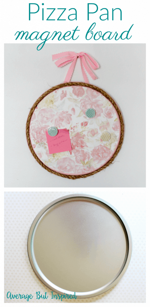 Dollar Tree Pizza Pan Craft Pretty Memo Board